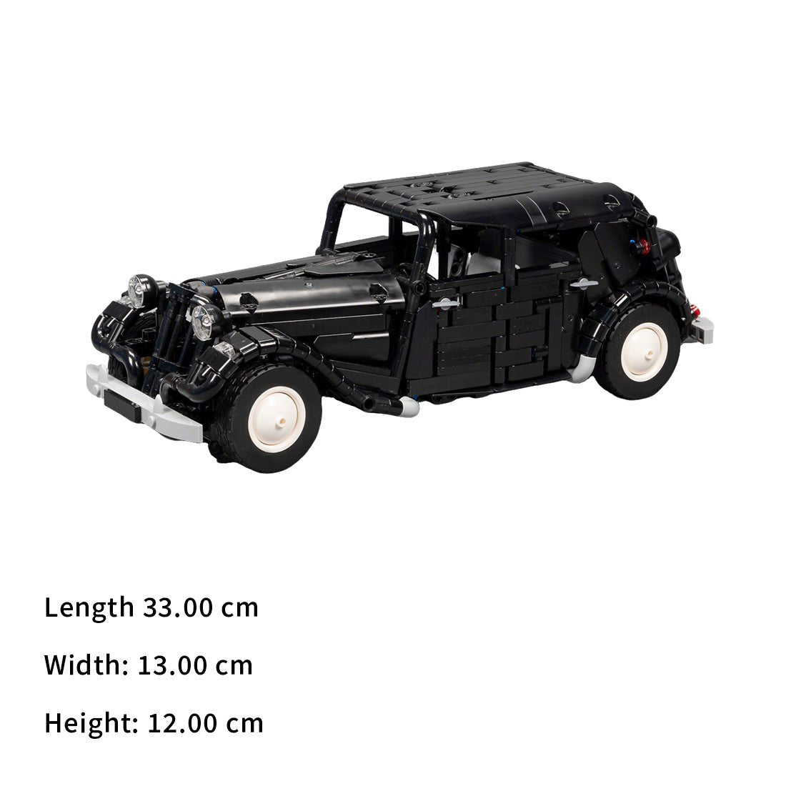 MOC - 149659 Citroën Traction (Rounded Trunk) Building Blocks - LesDiy - 