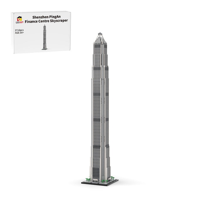 MOC - 150306 Shenzhen PingAn Finance Centre - 1/800 Scale Building Blocks - LesDiy - Building Blocks - 