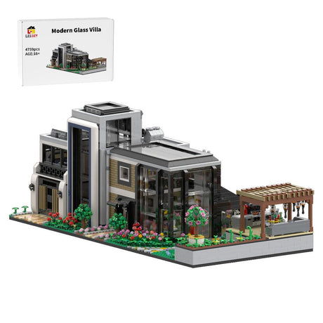 MOC - 151755 Modern Glass Villa - LesDiy - 