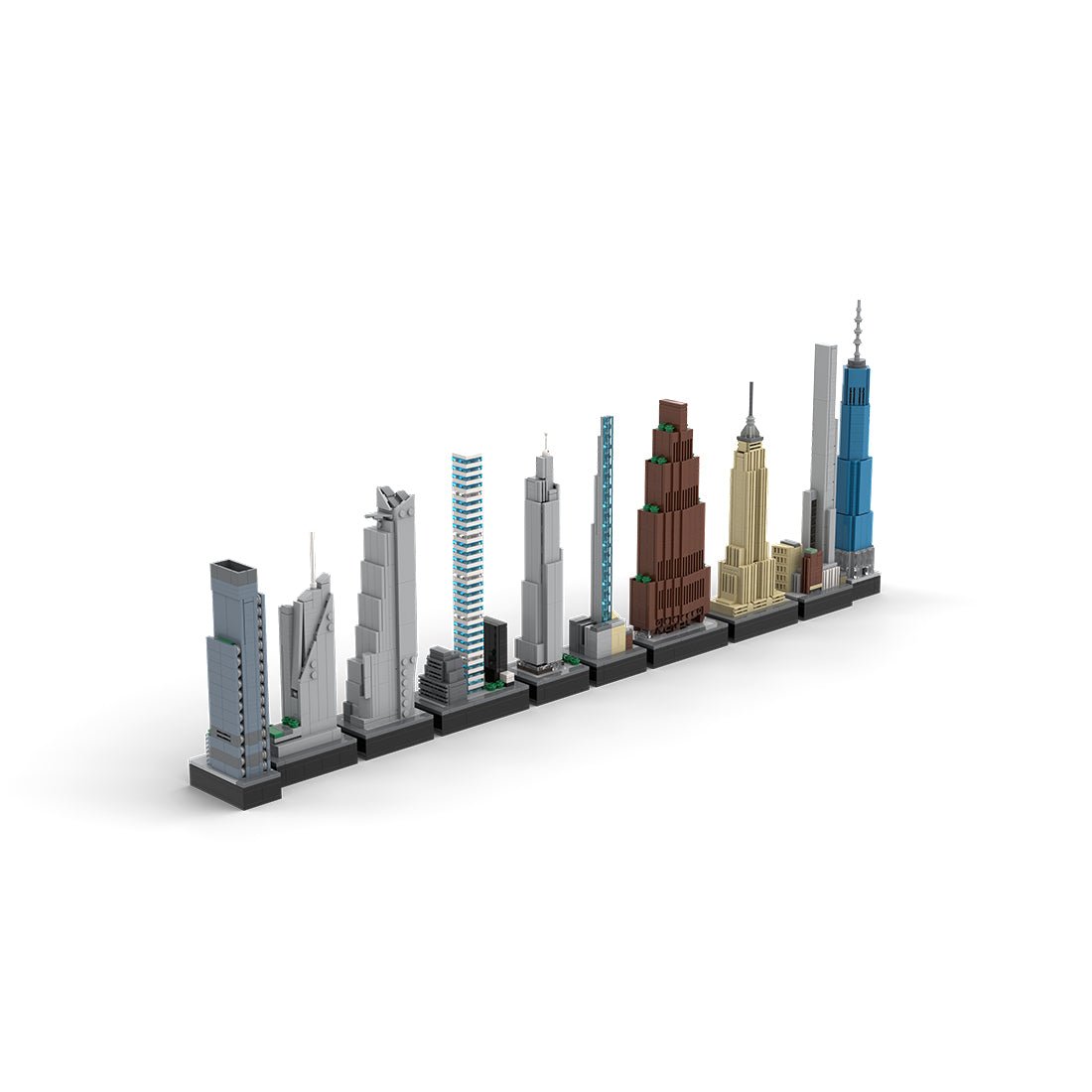 MOC - 151842 1/2000 Scale Tallest Buildings in New York City Building Blocks - LesDiy - Building Blocks