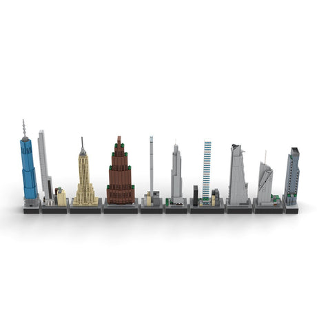 MOC - 151842 1/2000 Scale Tallest Buildings in New York City Building Blocks - LesDiy - Building Blocks