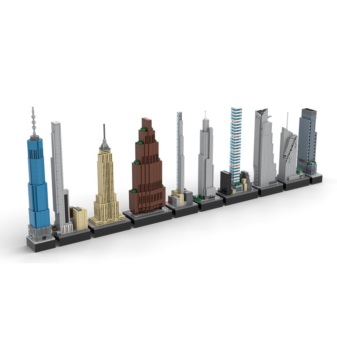 MOC - 151842 1/2000 Scale Tallest Buildings in New York City Building Blocks - LesDiy - Building Blocks