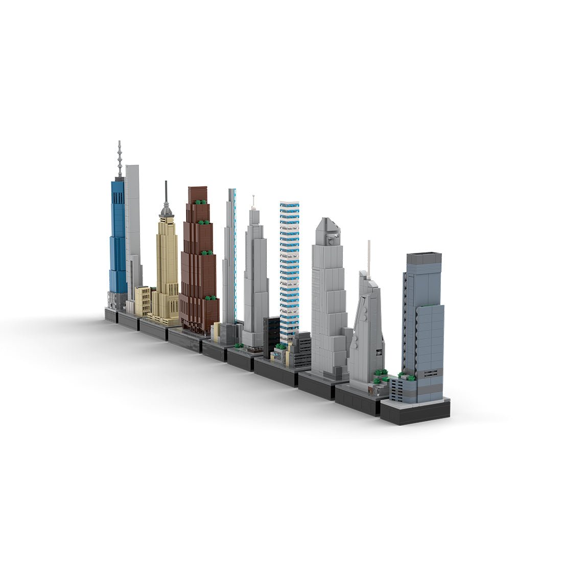 MOC - 151842 1/2000 Scale Tallest Buildings in New York City Building Blocks - LesDiy - Building Blocks