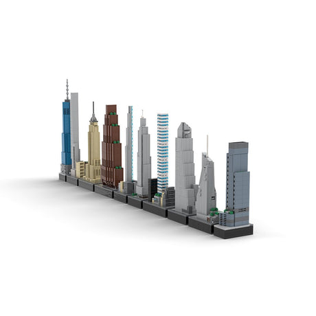 MOC - 151842 1/2000 Scale Tallest Buildings in New York City Building Blocks - LesDiy - Building Blocks