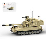 MOC - 152147 1/35 Scale M - 109 PALADIN | 155mm Howitzer Building Blocks - LesDiy - building blocks