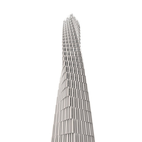 MOC - 152436 Dubai Cayan Tower - 1/800 Scale Building Blocks - LesDiy - Building Blocks - 
