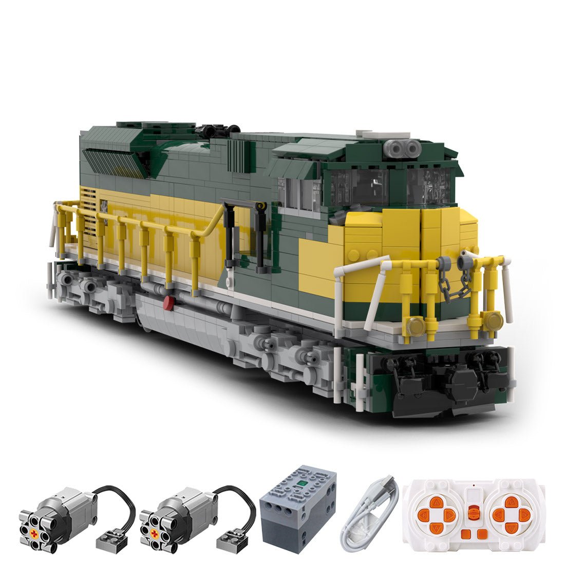 MOC-152519 Chicago Noerthwestern Heritage SD70ACE Train | LesDiy