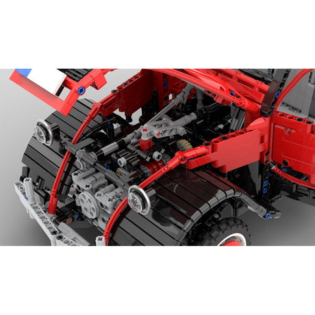 MOC-152745 Citroen 2CV Charleston Enhanced 1:8 Scale Building Blocks-LesDiy-MOC-