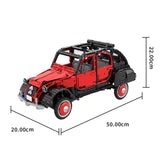 MOC - 152745 Citroen 2CV Charleston (Enhanced) Building Blocks - LesDiy - 