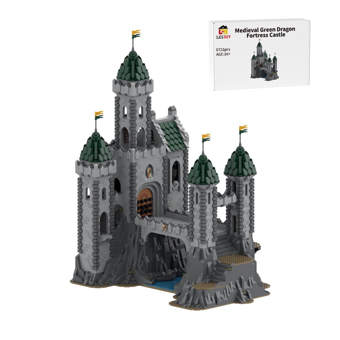 MOC - 152895 Green Dragon Stronghold - LesDiy - 