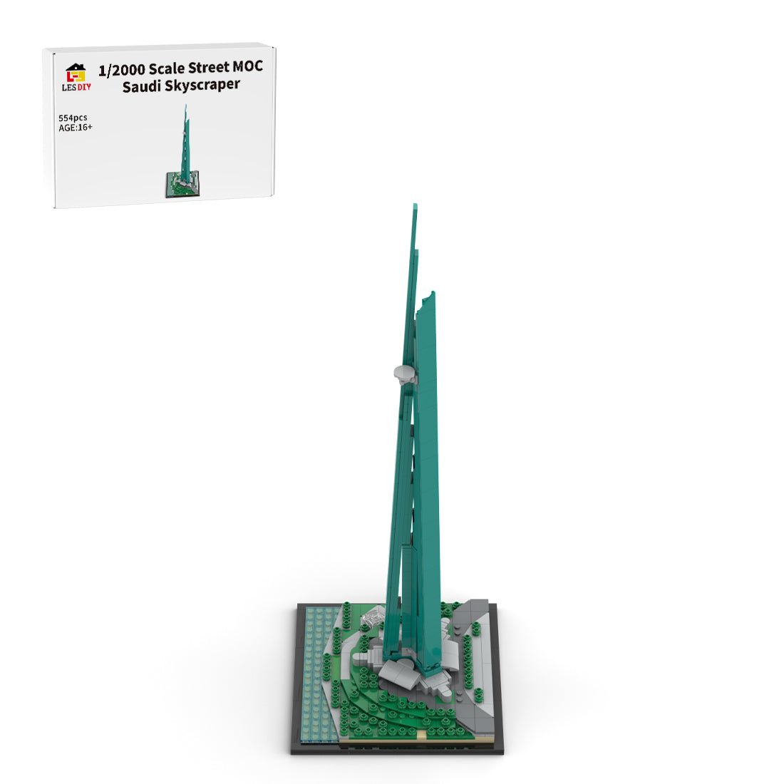 MOC-153609 Jeddah Tower Building Blocks | LesDiy