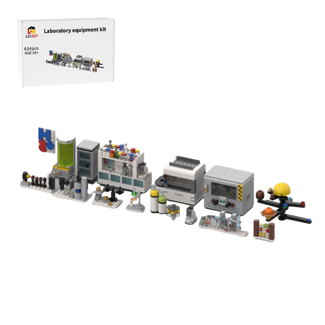 MOC - 153875 Laboratory equipment Building Blocks - LesDiy - 