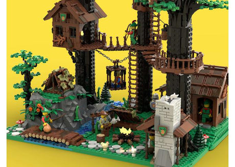 MOC - 153885 Forestmen's Headquarters Castle System - LesDiy - 