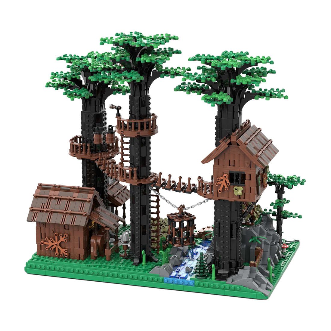 MOC - 153885 Forestmen's Headquarters Castle System - LesDiy - 