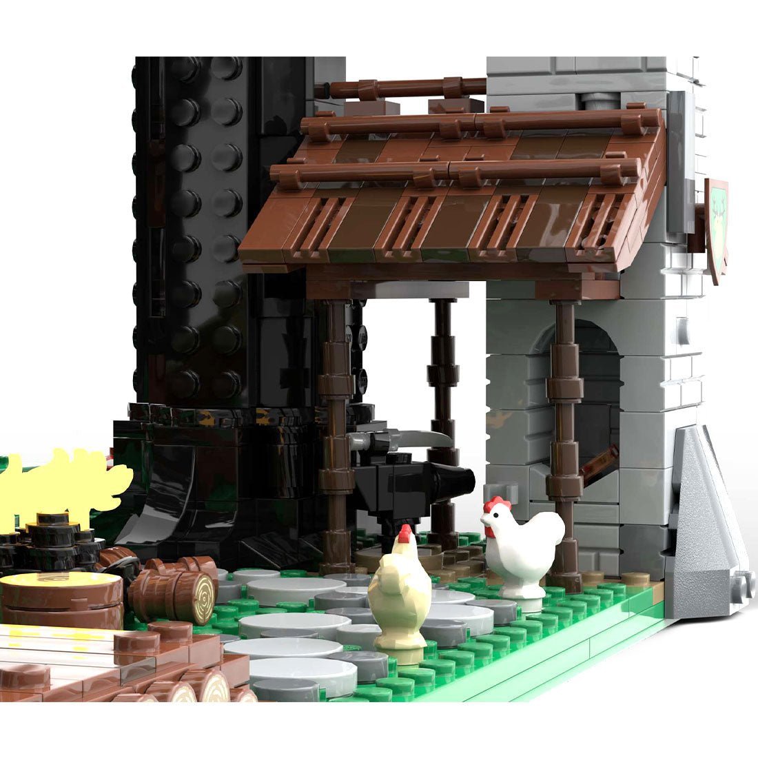 MOC - 153885 Forestmen's Headquarters Castle System - LesDiy - 