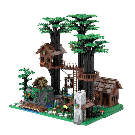 MOC - 153885 Forestmen's Headquarters Castle System - LesDiy - 