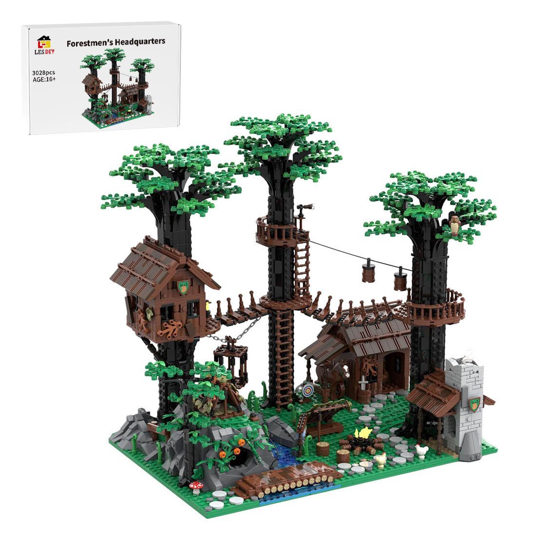 MOC-153885 Forestmen's Headquarters Castle System | LesDiy