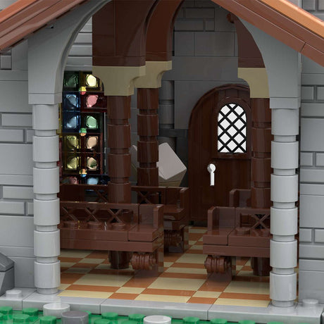 MOC - 153931 Medieval Lion Knights' Church - LesDiy - 