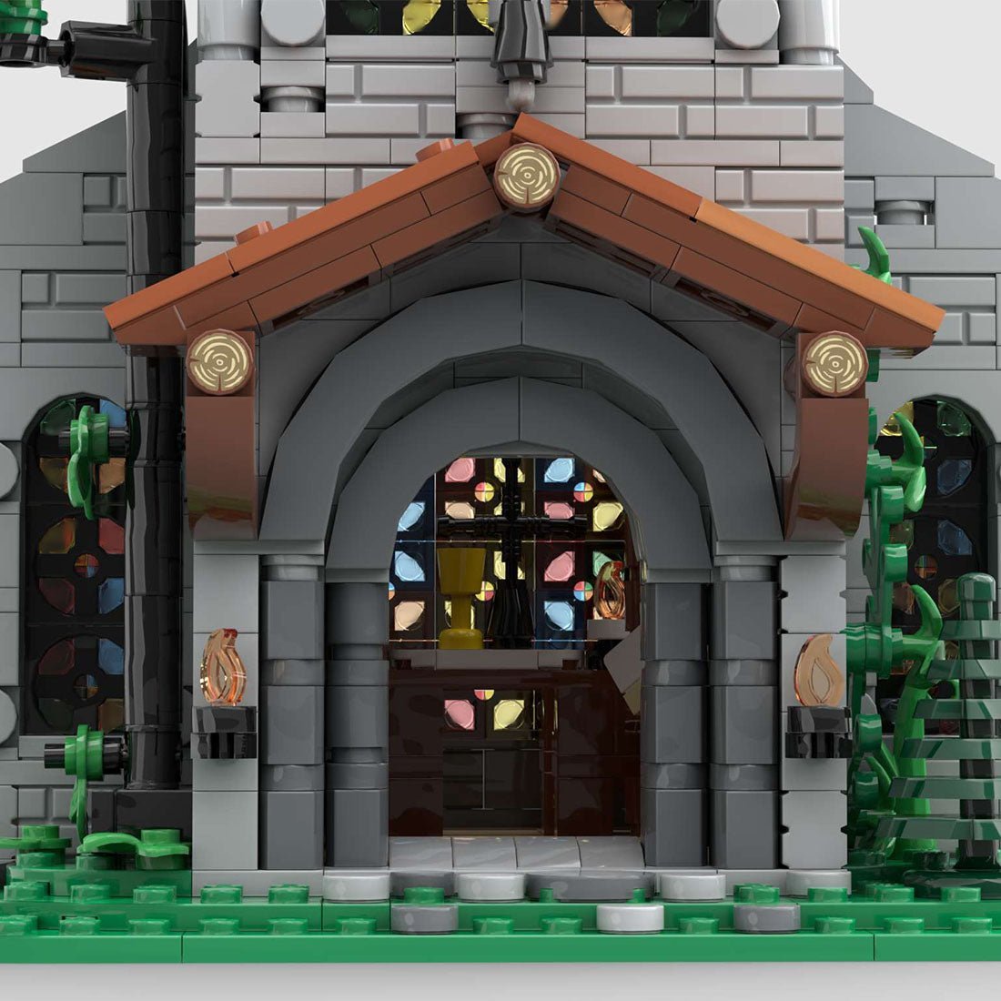 MOC - 153931 Medieval Lion Knights' Church - LesDiy - 