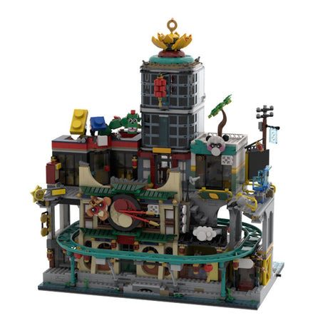 MOC-154224 Modular East Asian Urban Street View Building Blocks-LesDiy-MOC-