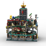 MOC-154224 Modular East Asian Urban Street View Building Blocks-LesDiy-MOC-