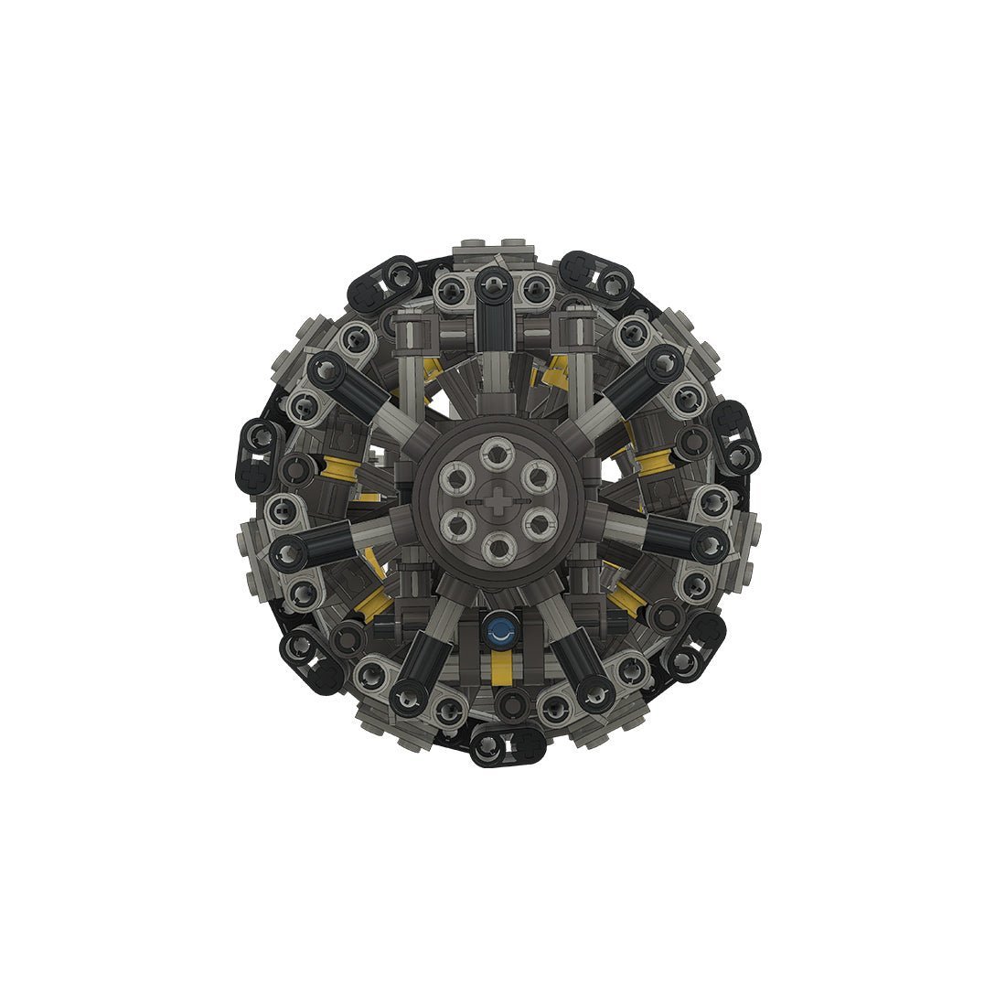 MOC - 154948 28 Cylinder Radial Engine Building Blocks - LesDiy - Building Blocks