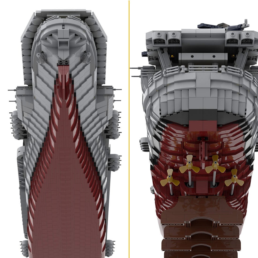 MOC - 15594 1/200 scale USS Enterprise (CV - 6) RC American Nuclear - powered Aircraft Carrier Building Blocks - LesDiy - 