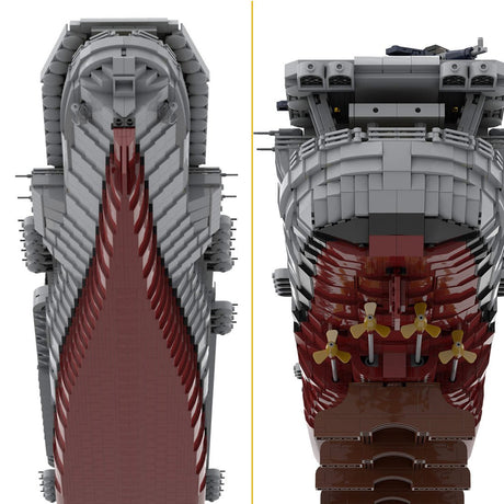 MOC - 15594 1/200 scale USS Enterprise (CV - 6) RC American Nuclear - powered Aircraft Carrier Building Blocks - LesDiy - 