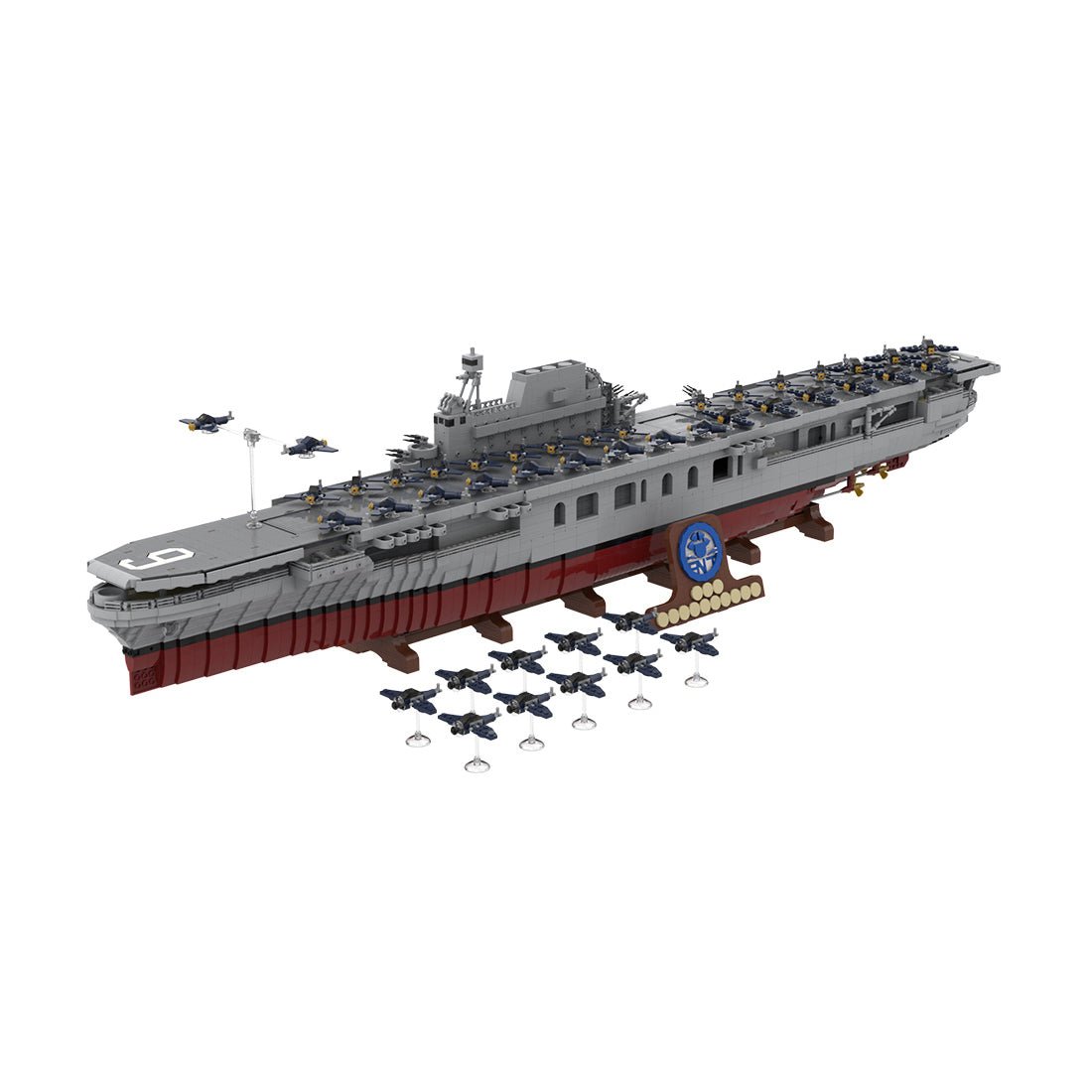MOC - 15594 1/200 scale USS Enterprise (CV - 6) RC American Nuclear - powered Aircraft Carrier Building Blocks - LesDiy - 