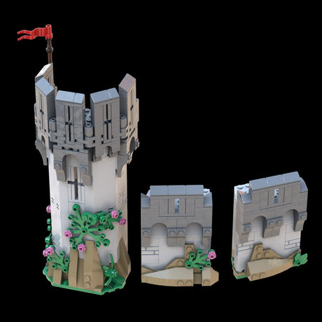 MOC - 156734 Falcons curved wall - LesDiy - 