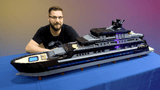 MOC-157340 Large Luxury Yacht 1:40 Scale Building Blocks-LesDiy-MOC-