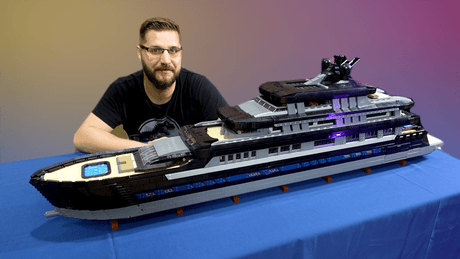 MOC-157340 Large Luxury Yacht 1:40 Scale Building Blocks-LesDiy-MOC-