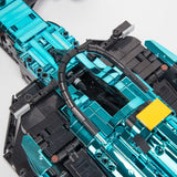 MOC - 158977 AMR23 Electric Plating Exterior Track Racing Car - LesDiy - 