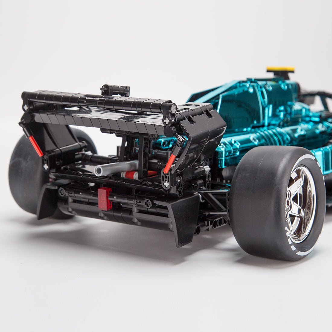 MOC - 158977 AMR23 Electric Plating Exterior Track Racing Car - LesDiy - 