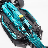 MOC - 158977 AMR23 Electric Plating Exterior Track Racing Car - LesDiy