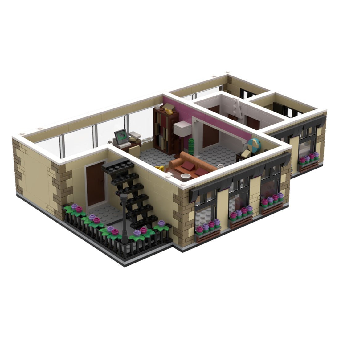 MOC-158994 Ross Apartment - Sitcom Suite | LesDiy
