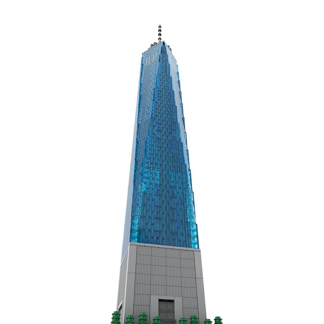 MOC-159549 One World Trade Center 1:800 Scale Building Blocks | LesDiy