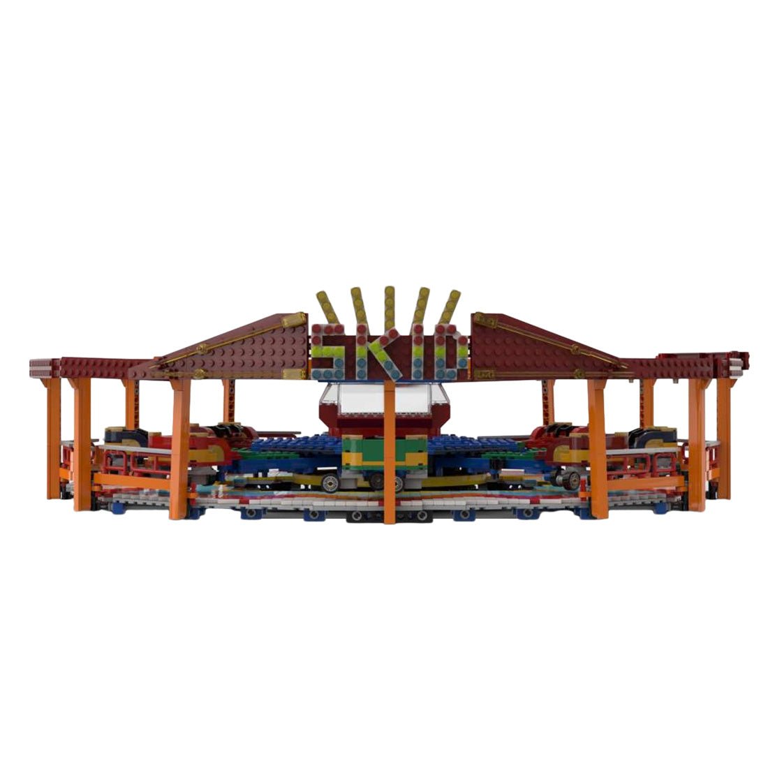 MOC-159944 Skid Fairground ride （(Dynamic Version） | LesDiy