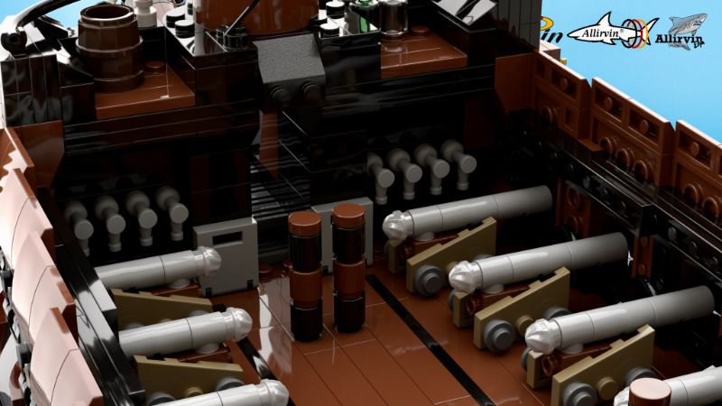 MOC - 160411 Pirate Ship - The Phantom Dancer - LesDiy - 