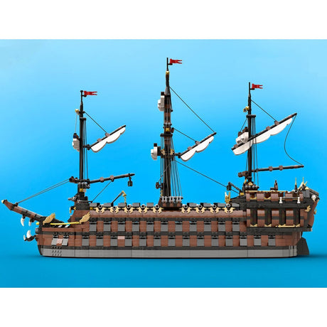 MOC - 160411 Pirate Ship - The Phantom Dancer - LesDiy - 