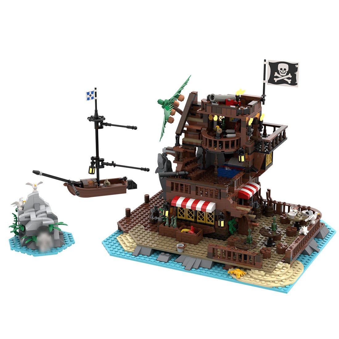 MOC - 160691 Sin - Island Medieval Pirate Island - LesDiy - 