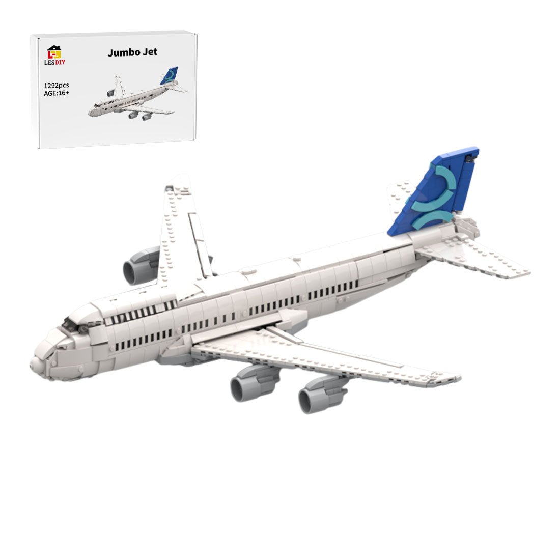 MOC-160693 747 Jumbo Jet Civilian Aircraft | LesDiy