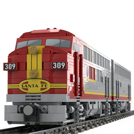 MOC - 160782 EMD F7 Santa Fe Diesel Locomotive - LesDiy - Locomotive