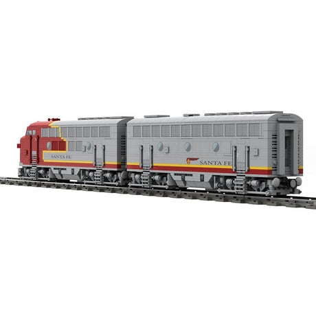 MOC - 160782 EMD F7 Santa Fe Diesel Locomotive - LesDiy - Locomotive