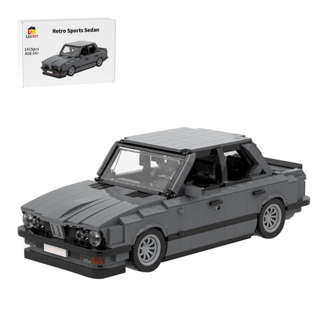 MOC-161114 BMW M5 E28 Dark Bluish Gray Building Blocks-LesDiy-MOC-