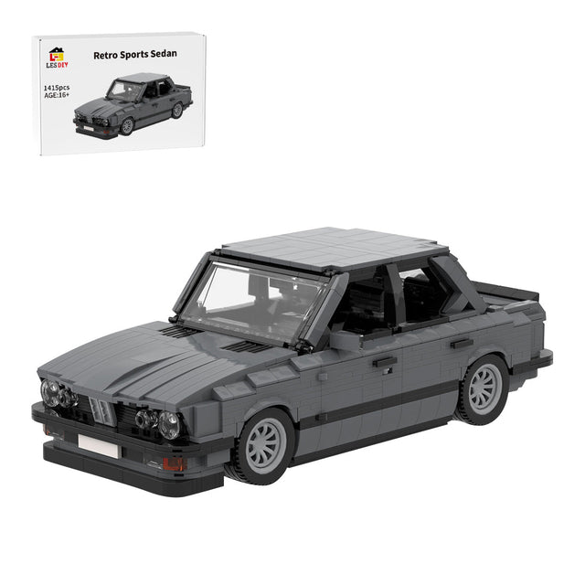 MOC-161114 BMW M5 E28 Dark Bluish Gray Building Blocks-LesDiy-MOC-