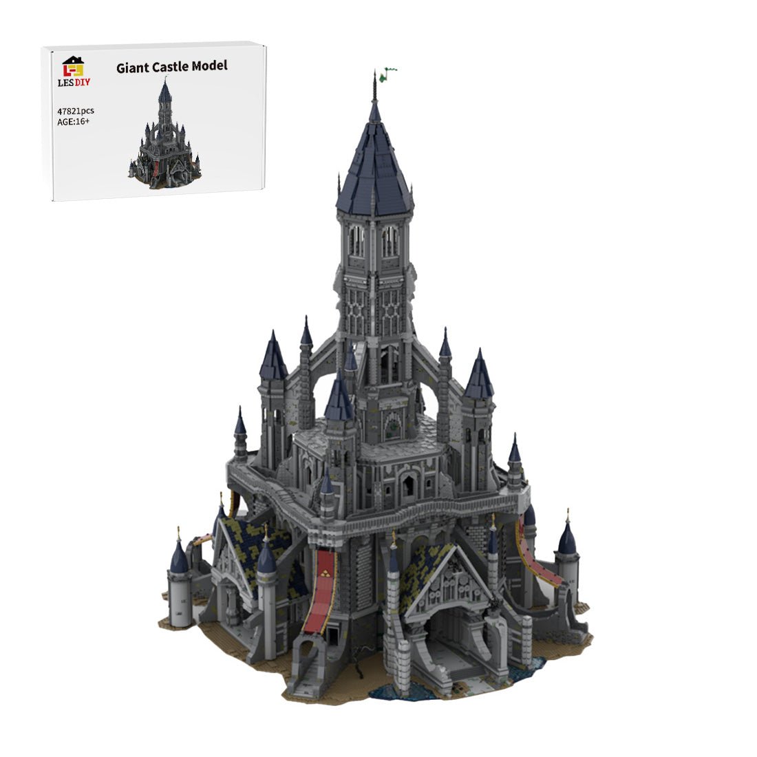 MOC-161243 Hyrule Castle - Zelda Tears of the Kingdom | LesDiy