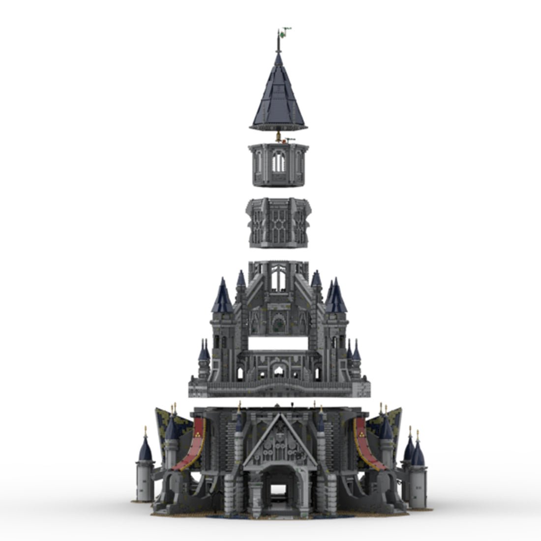 MOC - 161243 Hyrule Castle - Zelda Tears of the Kingdom - LesDiy