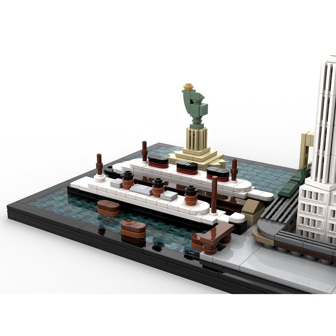 MOC - 161783 1/2000 Scale New York City Skyline 1930's Building Blocks - LesDiy - Building Blocks