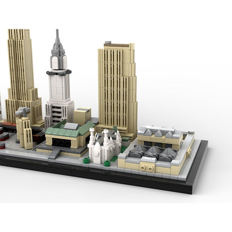 MOC - 161783 1/2000 Scale New York City Skyline 1930's Building Blocks - LesDiy - Building Blocks